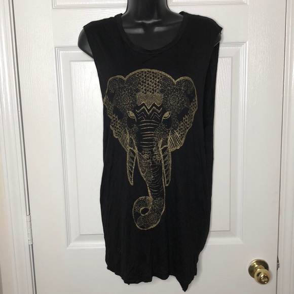 Elephant🐘 Gold & Black Top - Picture 1 of 3